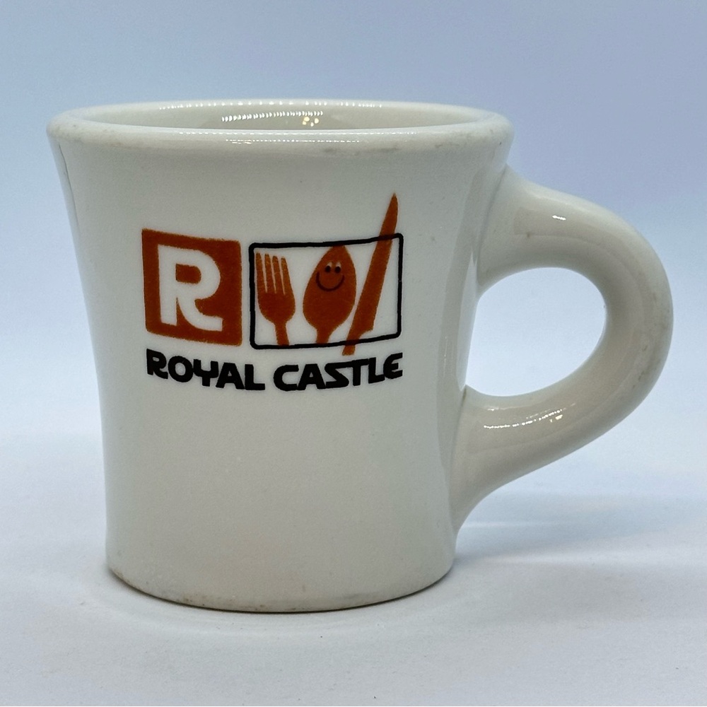 Vintage ROYAL CASTLE Restaurant Coffee Mug Jackson China Falls Creek PA T2 Thick